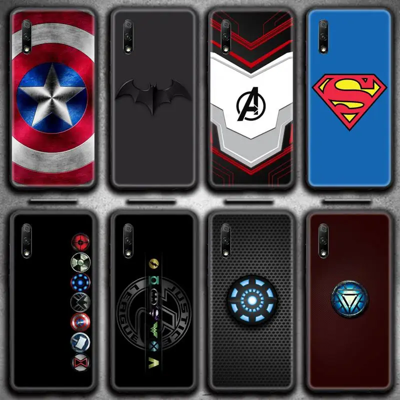 

Bandai Marvel Superhero LOGO Phone Case for Huawei Honor 30 20 10 9 8 8x 8c v30 Lite view 7A pro