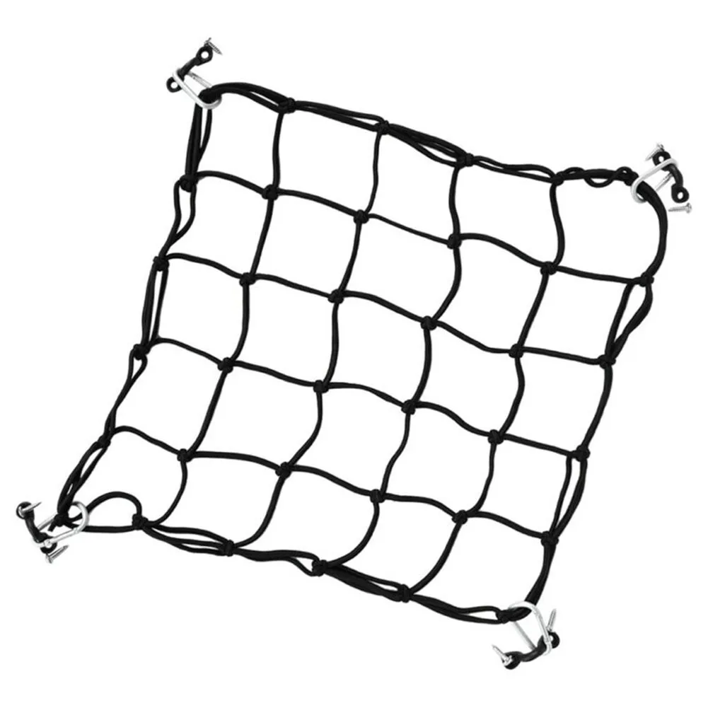 

DIY Accessories Kayak Deck Net Bag 40x40 Cm Black Cargo Net Elastic Cord M5*16 Tapping Screws 15.75x15.75 Inch