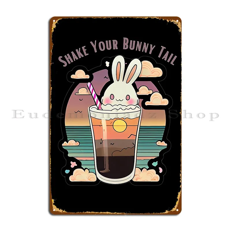 Стряхните свой Кролик хвост милый кролик и молочный коктейль металлический