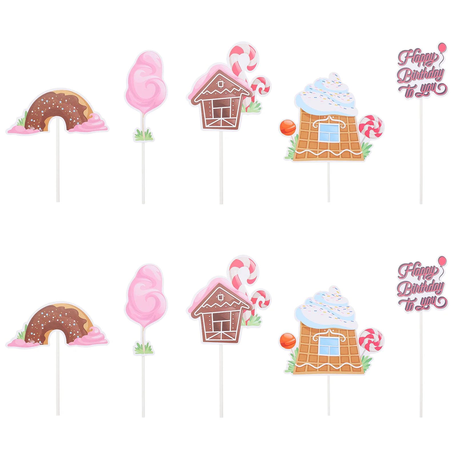 

3 Sets Cards Dessert Ornament Cupcake Paper Toppers Homemade Cake Picks Cake Decorative Topper for Party Decor Home