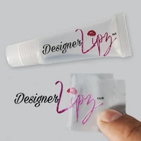 100pcs custom adhesive lip gloss tube labels bottom number clear labels private stickers lipstick balm cosmetics sticker
