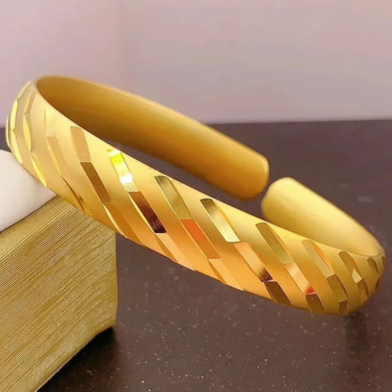 9999 реальное золото 24 K метеоритный душ Браслет Дракон Феникс Открытый браслет