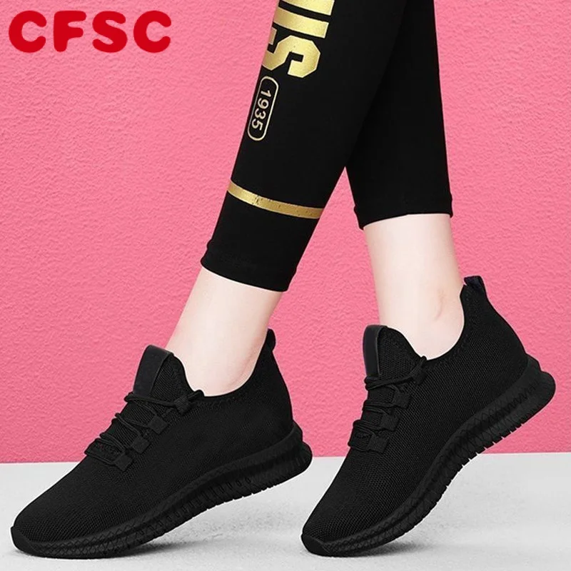 

Women's Breathable Non-slip Platform Fashion 2022 Autumn New Casual Shoes Korean Running Shoes Black Sneakers Shoes for Women