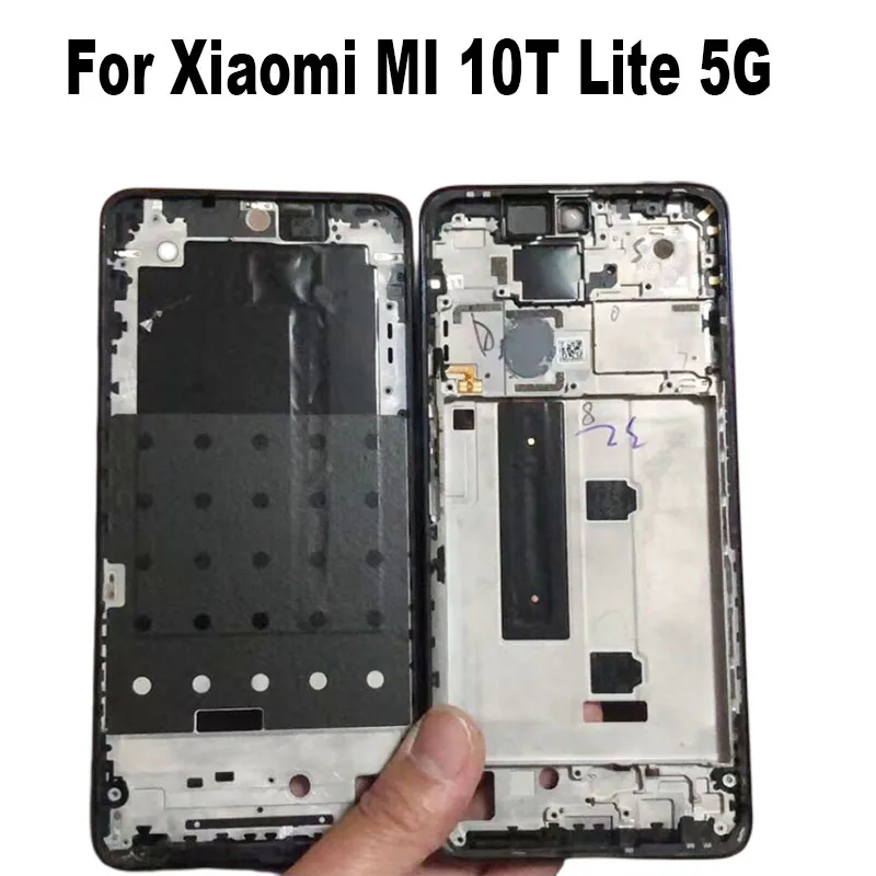 

6,67 дюйма для Xiaomi MI 10T Lite фоторамка передняя рамка задний корпус средняя пластина Замена MI10T Lite M2007J17G