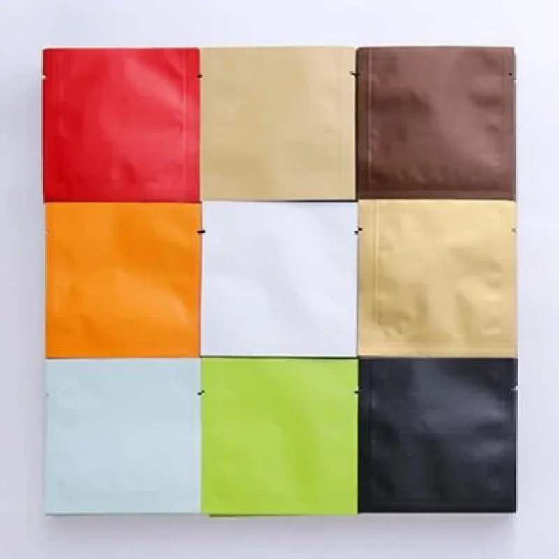 

200Pcs/Lot Tea Bags Vacuum Heat Seal Packaging Pouches Food Coffee Tea Mylar Foil Bag 8*8cm