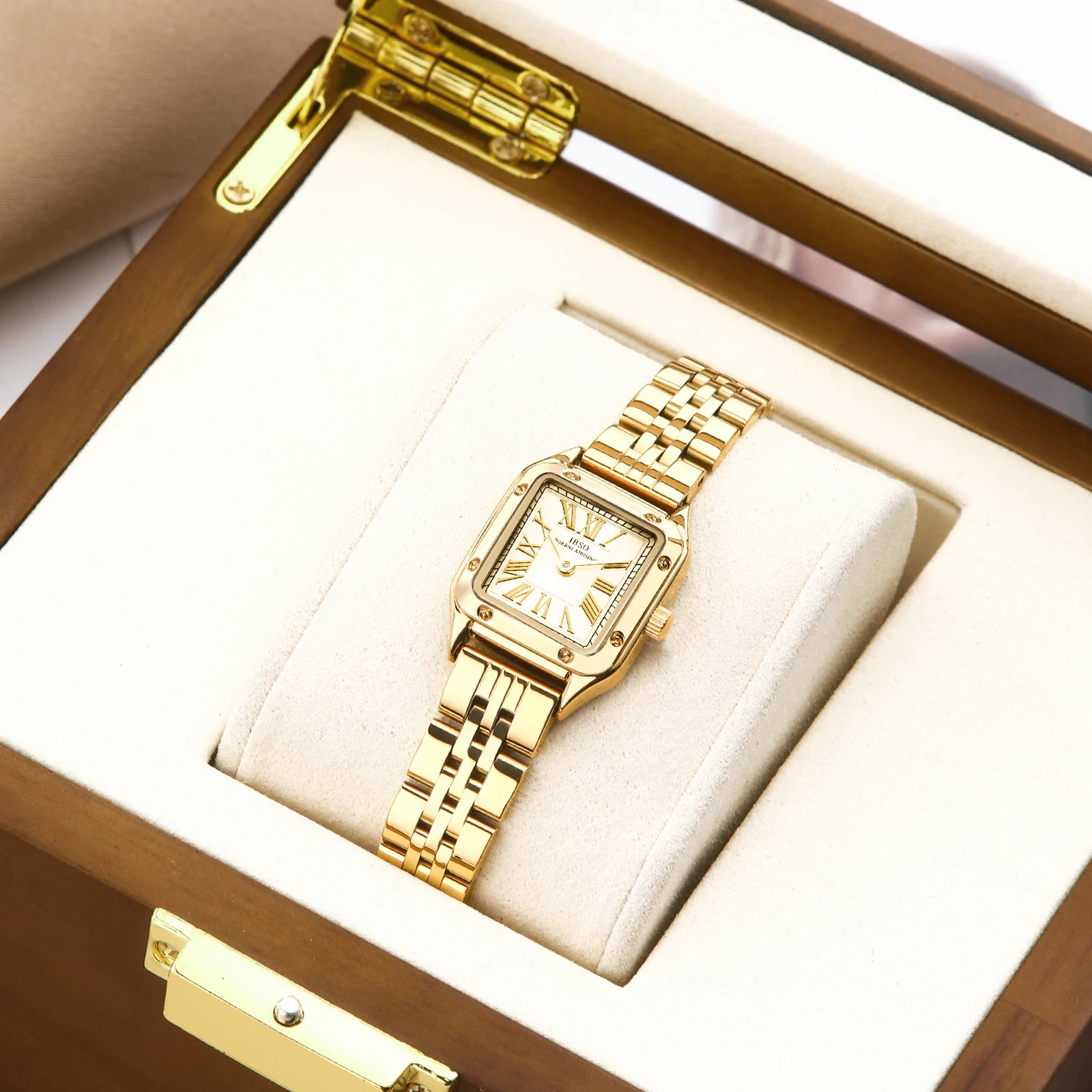 IBSO Роскошные женские кварцевые часы 2025 3ATM Водонепроницаемые японские новые с