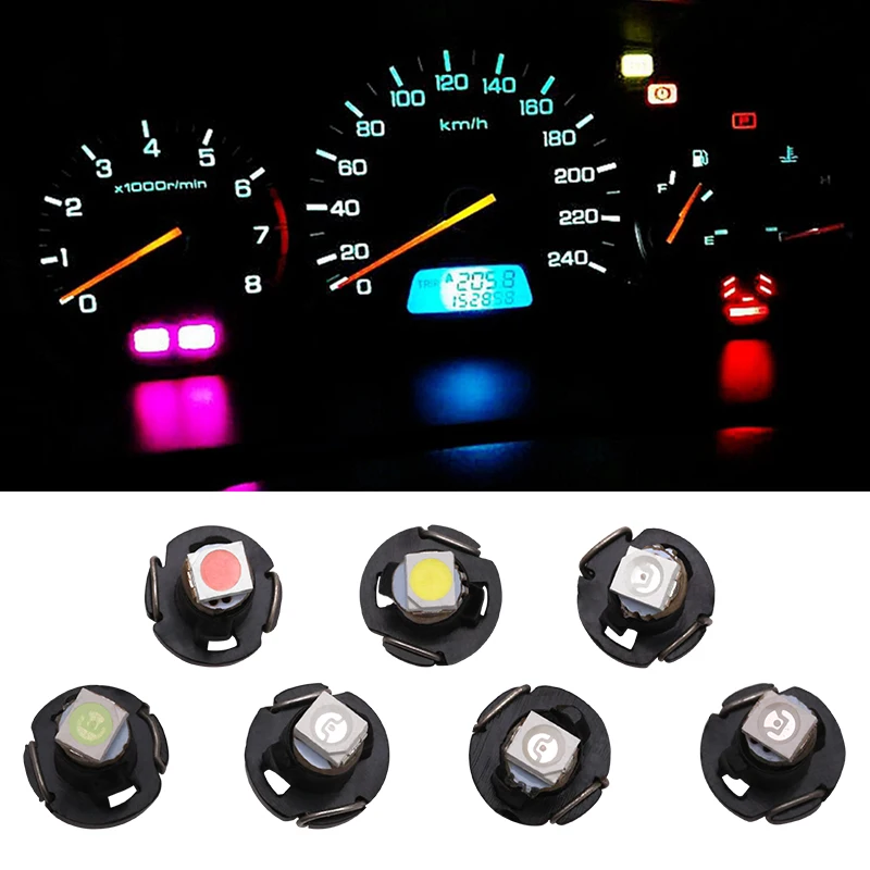 

10 шт., Автомобильные светодиодные лампы T3 T4.2 T4.7 1210 1SMD 12 В