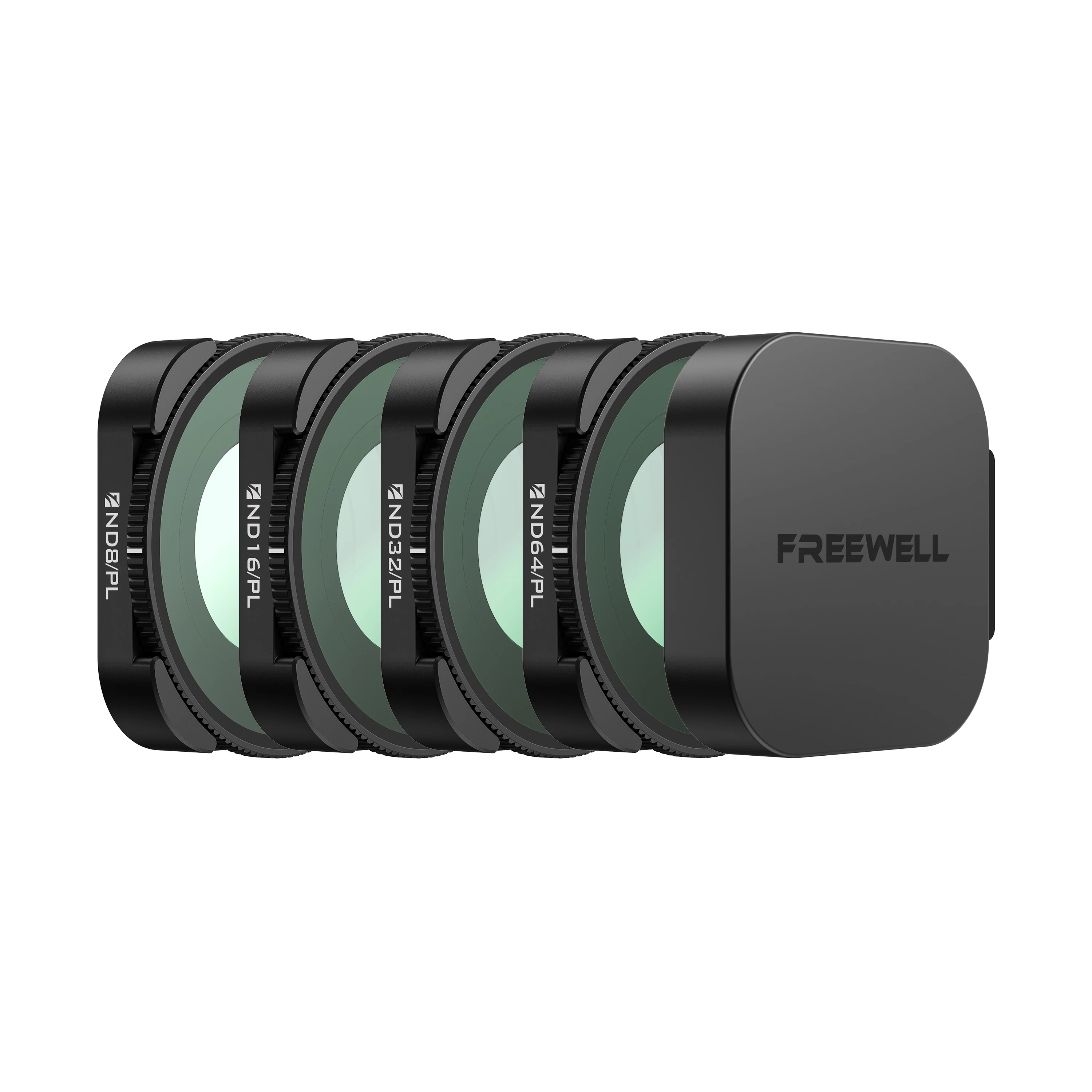 Фото Набор из 4 фильтров Freewell: ND, ND/PL, ND10000, CPL, LPR и Glow Mist 1/4 для камеры GoPro Mission 1 Pro / Mission 1. №1