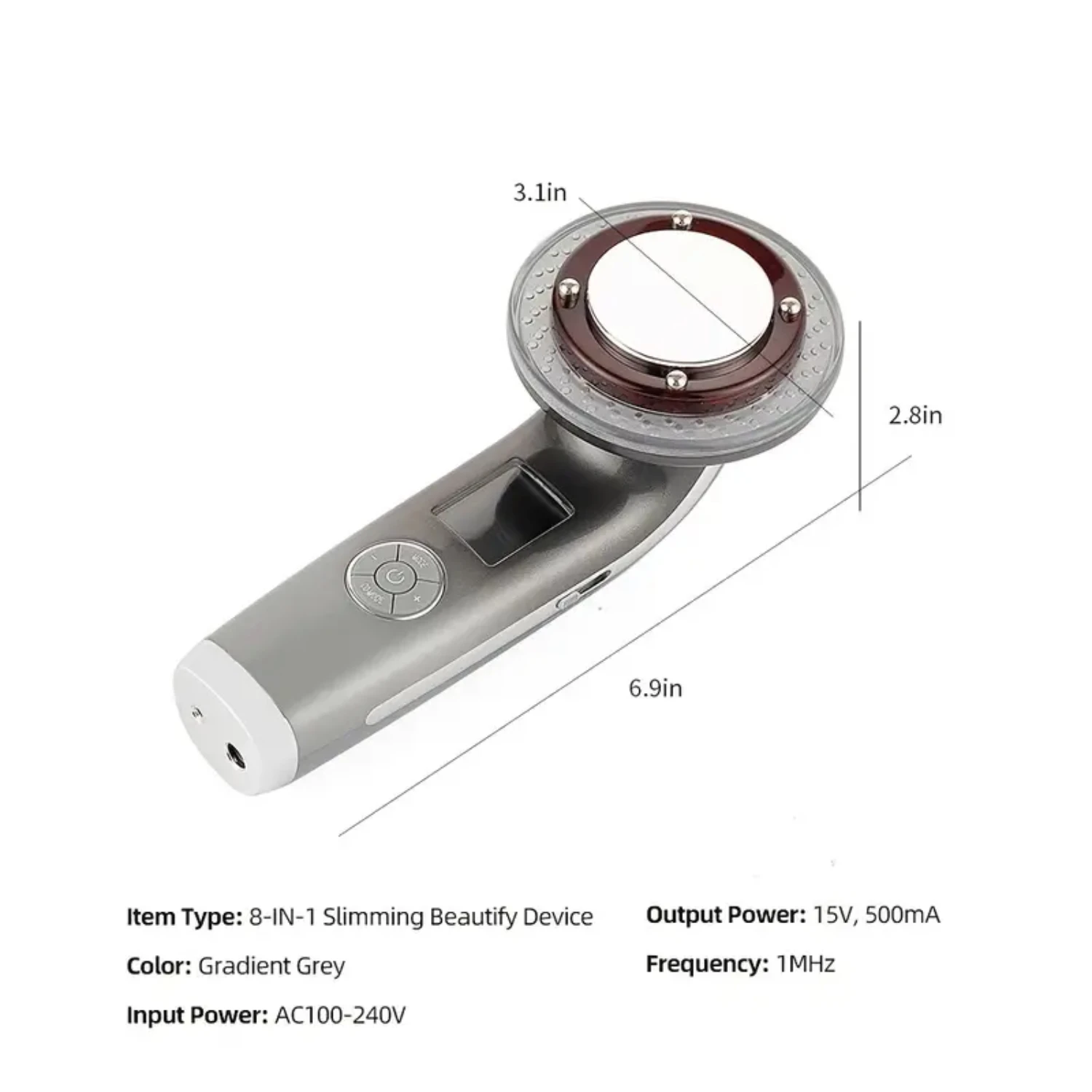 Effective 8-in-1 Ultrasonic Cavitation EMS Slimming Fat Burning Massager with Infrared Ultrasound Therapy for Weight Loss and Ce