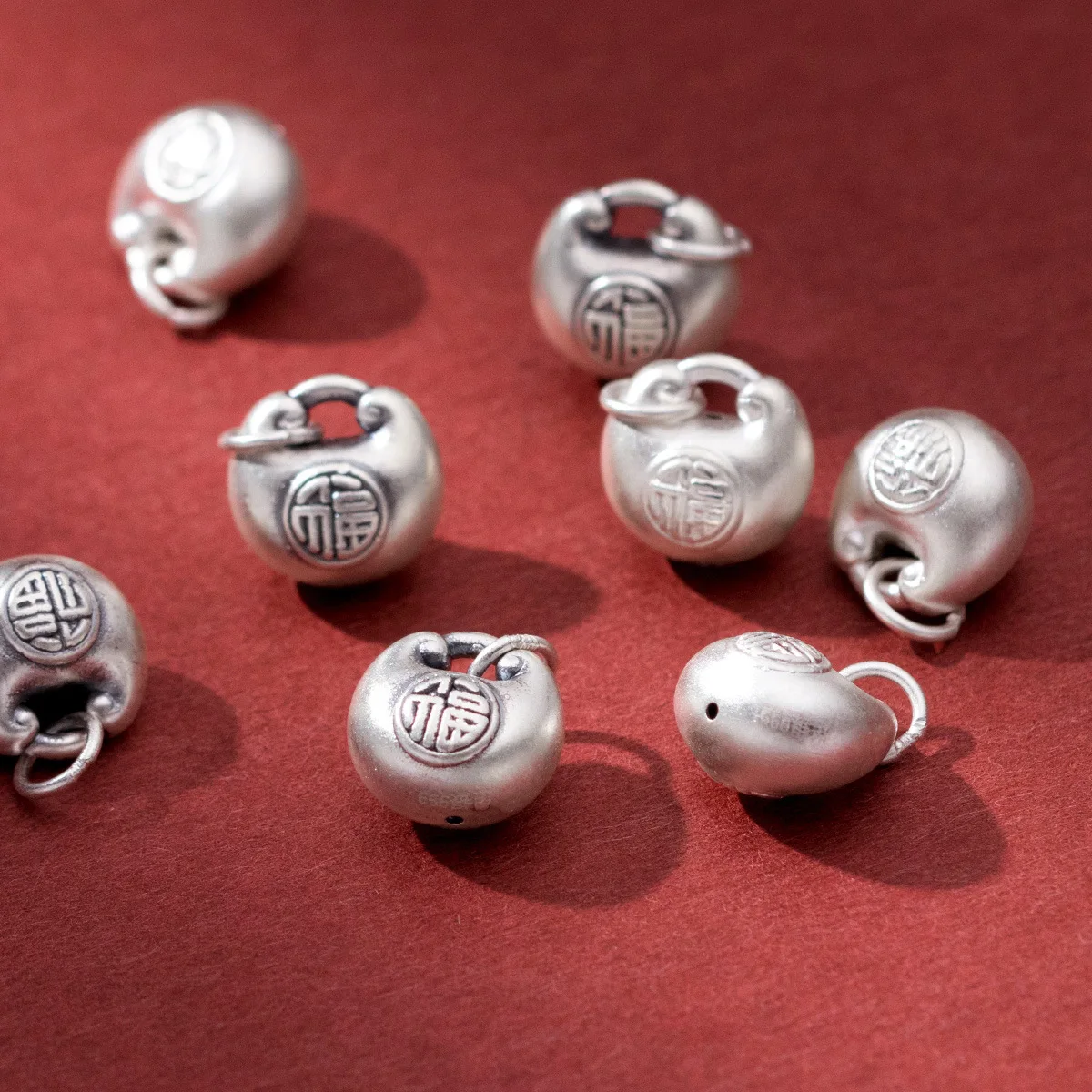 1 шт. 999 Чистое серебро новогодние ювелирные изделия благословения подвески 12 5x12