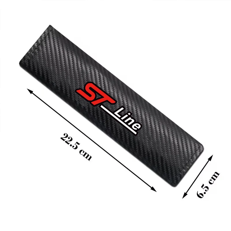 2 шт. кожаный чехол для автомобильного ремня безопасности из углеродного волокна