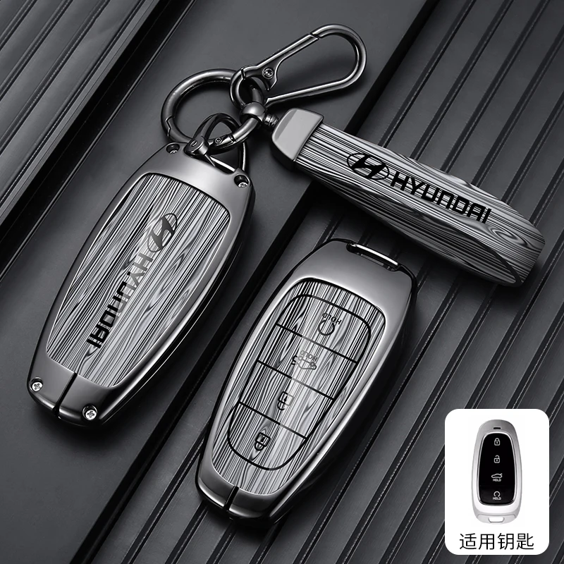 Новый чехол для ключей с логотипом автомобиля держатель Hyundai Tucson Solaris Sonata Hybrid NEXO NX4