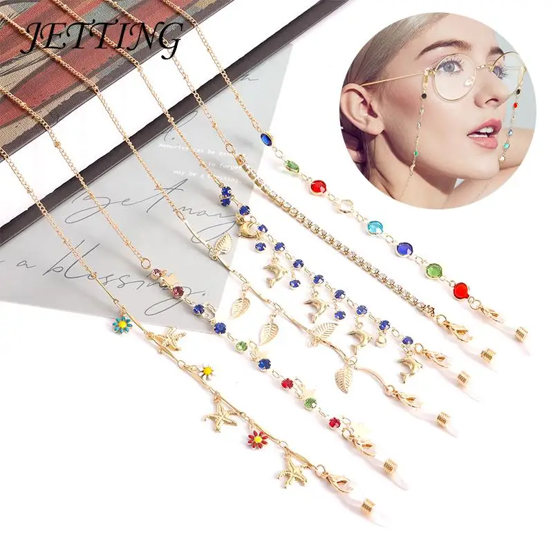 

1 Pc Steampunk Iron Balls Chain Long Necklace/Glasses Fashion Neck Strap Metal Glasses Women Jewelry Decoration Accessories