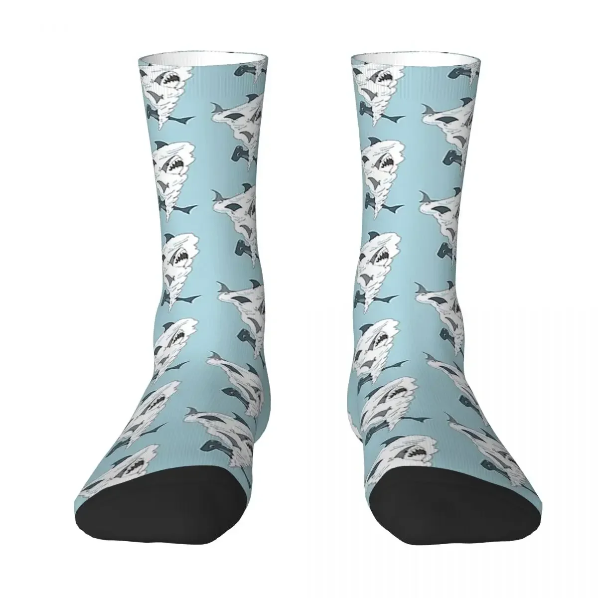 Носки Shark Tali Harajuku супер мягкие чулки всесезонные длинные носки аксессуары для