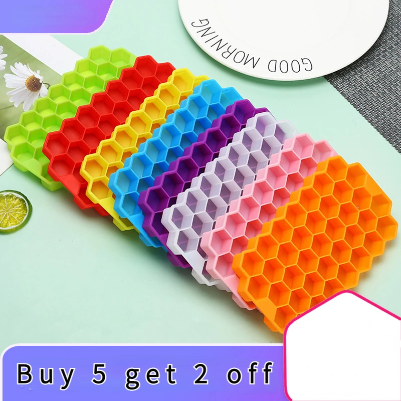 

Silicones Ice Mould Honeycomb Ice Cube Tray Magnum Silicone Mold Forms Food Grade Mold for Whiskey Cocktail