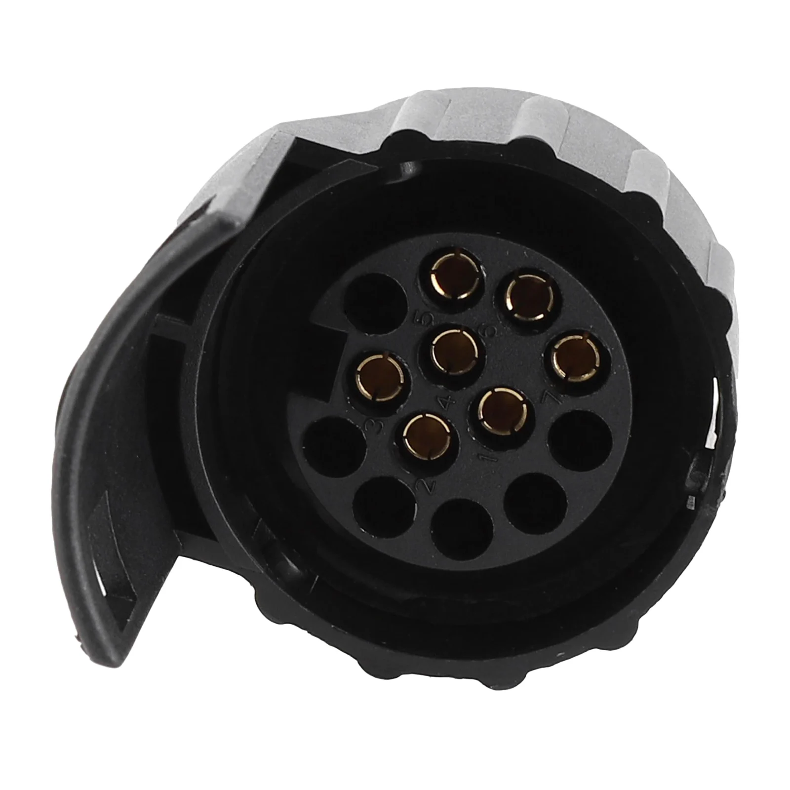 

Towing Socket Caravan Converter Electric Black Camper Parts Plastic & Brass Plug Trailer 12V DC 1pcs 7Pin To 13Pin