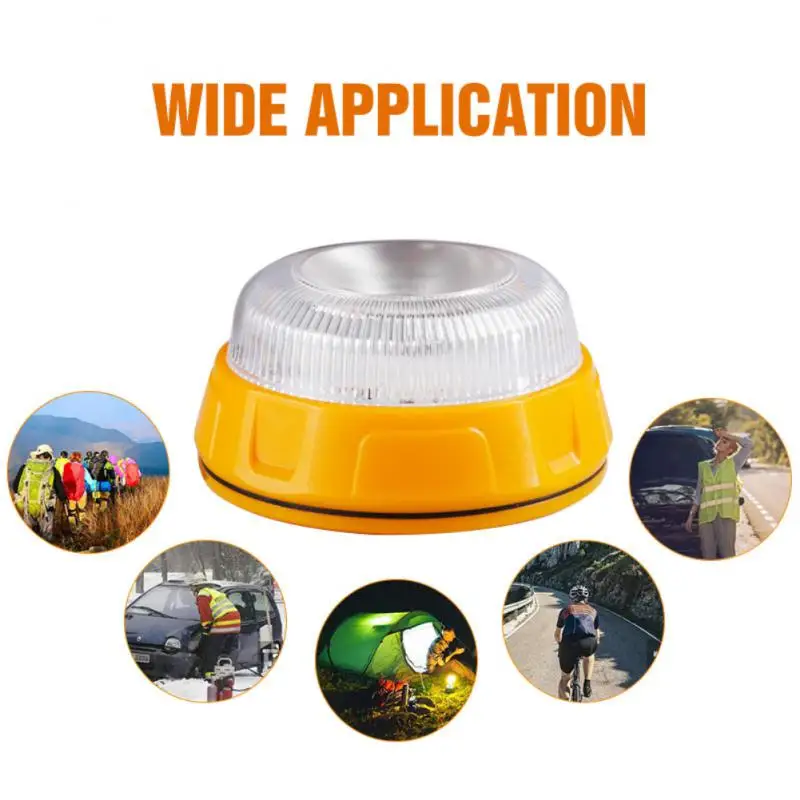 

1pcs LED Car Emergency Light V16 Flashlight Magnetic Induction Strobe Light Road Accident Lamp Beacon Safety Traffic Warn Lamp