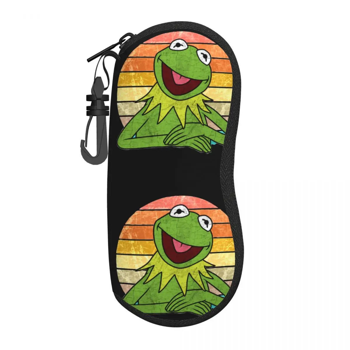 Кермит лягушка мультфильм маппеты шоу футляр для очков унисекс удобная коробка