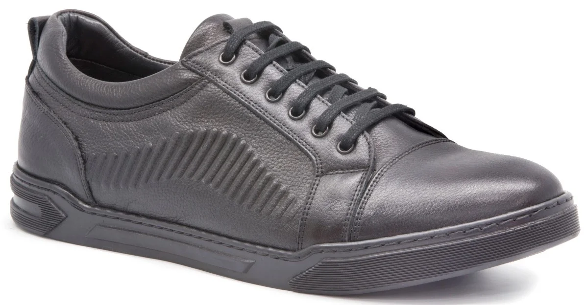 

Gedikpaşalı Ctn 4427 Black 2022 Winter Male Shoes Xll Daily Casual Use Real Cow Leather Lace-Up Elevator Street Style