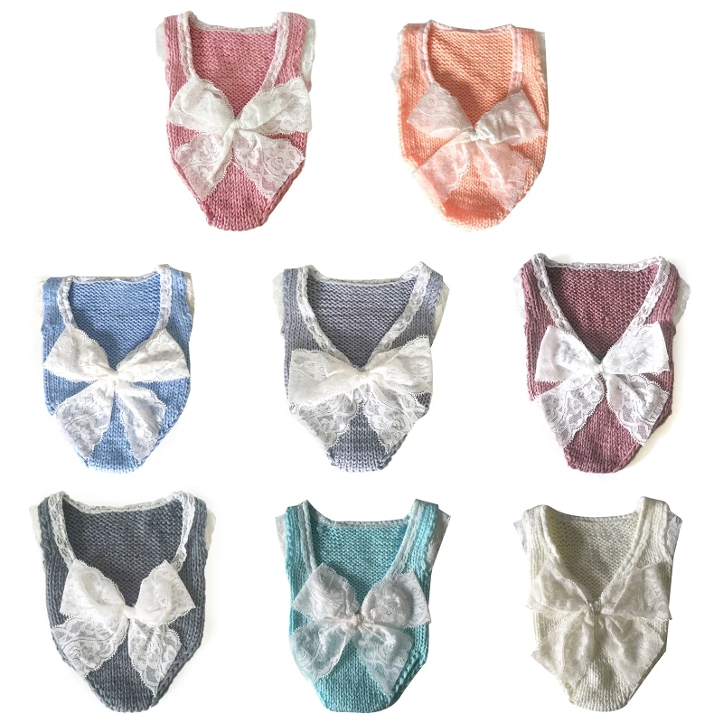 

Y3NF Newborn Photography Props Baby Romper Outfit Lace Jumpsuit Bodysuit Clothing Fotografia Infants Photo Shooting Clothes