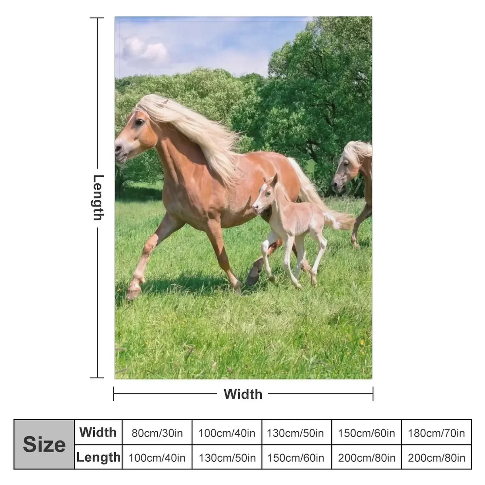 Одеяло с изображением лошадей декоративное одеяло из фланелевой ткани для