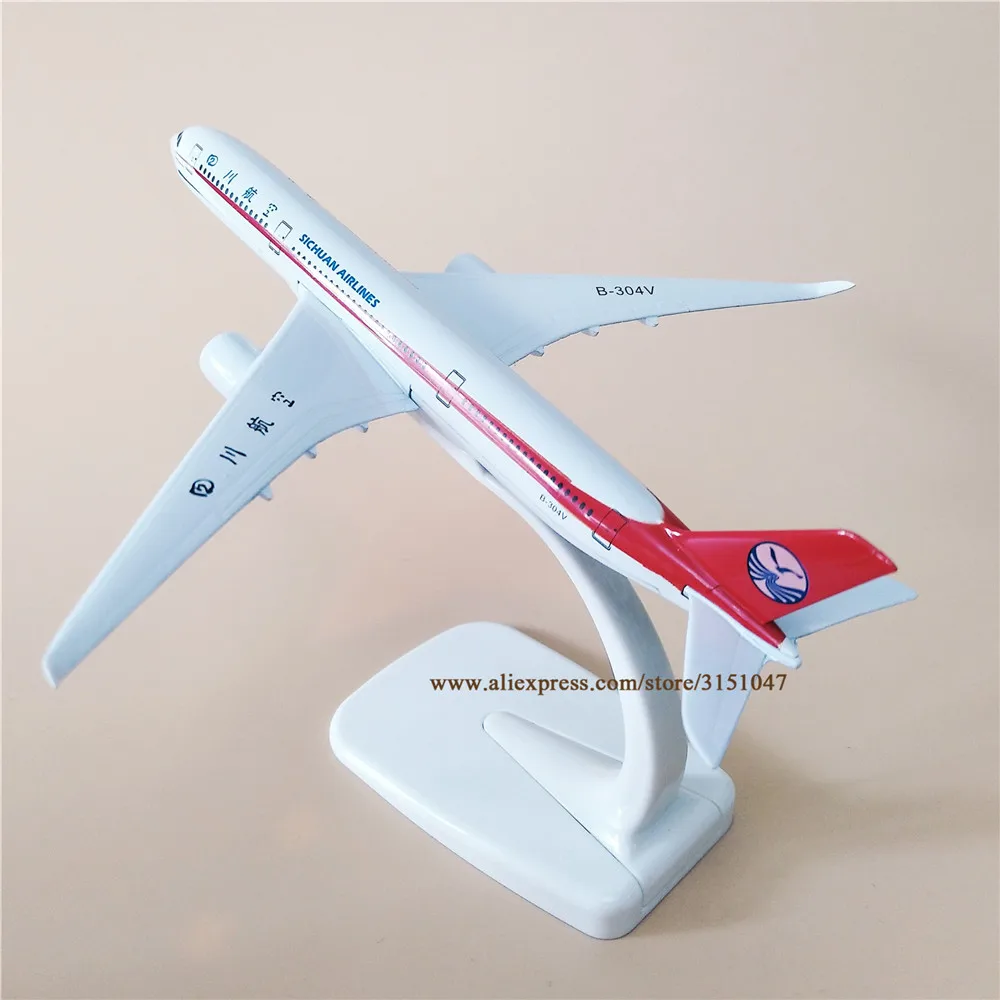 

Новинка, модель самолета 16 см Air China Sichuan Airlines, аэробус 350 A350, модель самолета из сплава, металлический самолет, литая игрушка, подарок для дете...