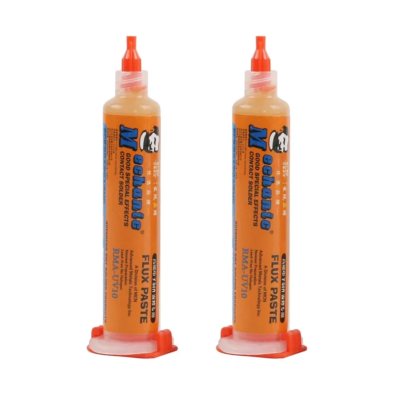 

2 шт., Гонконгский МЕХАНИК BGA, паяльная флюсовая паста, оловянный крем MCN-UV10, 10CC, инструменты для ремонта SMT