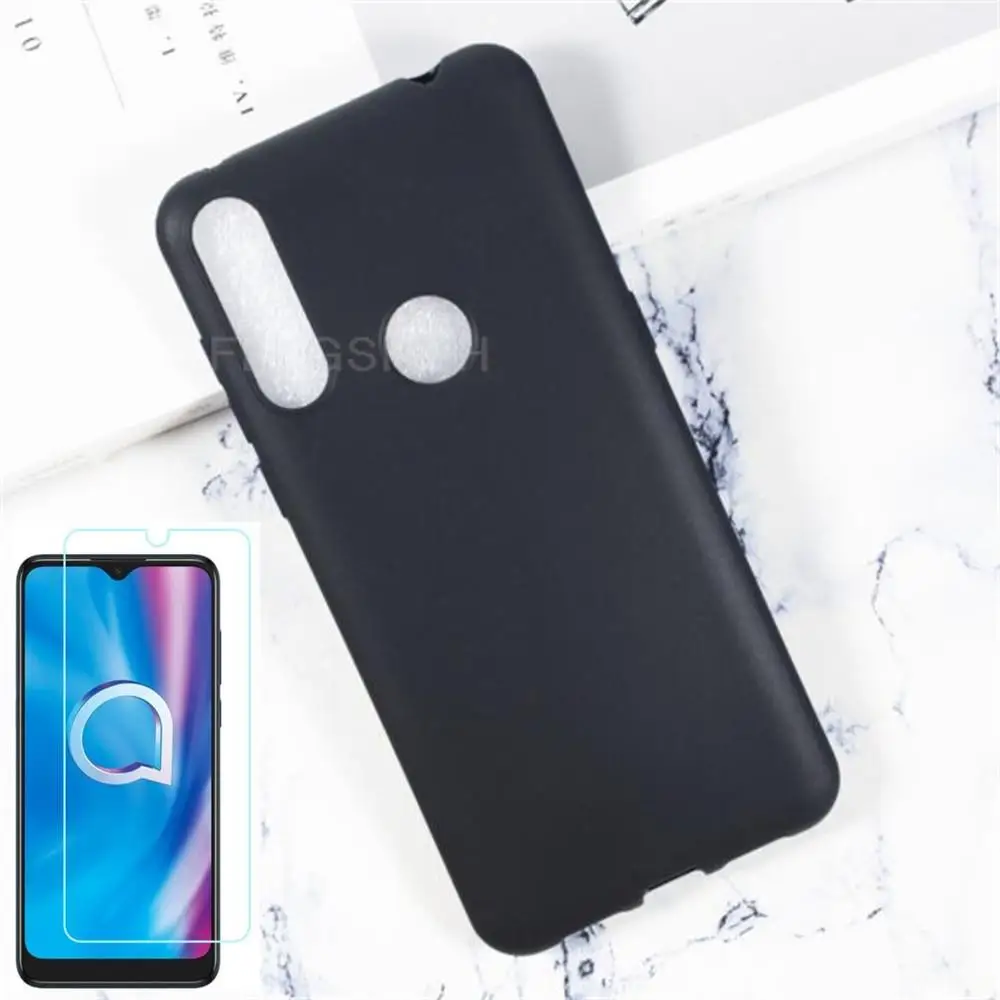 Противоударный мягкий чехол для телефона из ТПУ для Alcatel 1S 1V 3L 2020 5028Y 5028D 5007U 5029Y, 5029 силиконовый чехол-бампер из закаленного стекла
