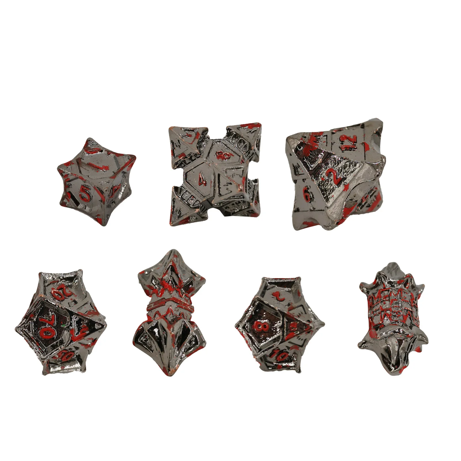 

Polyhedral Dice SetDice Hollow Metal Dice Set D&D ForRPG Dice Gaming D&D Math