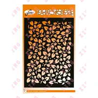 2022 newest painting scrapbook coloring embossing album decorative template leaves a5 diy layering stencils craft reusable molds