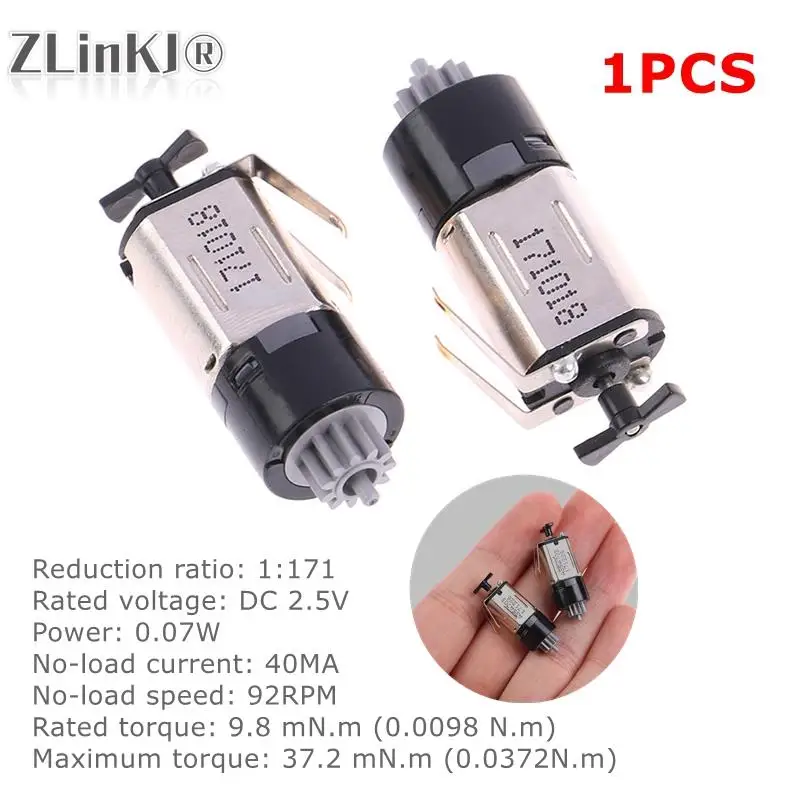 1 шт. прецизионный мини-двигатель М10 микро 10 мм планетарный редуктор с медленной скоростью редуктор DC2.5V-5V 92RPM для медицинского оборудования Новинка