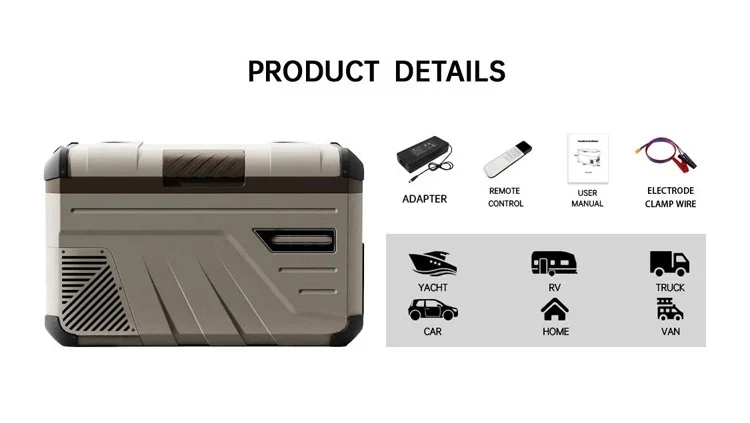 35-литровый уличный холодильник для автомобиля портативный с морозильной камерой