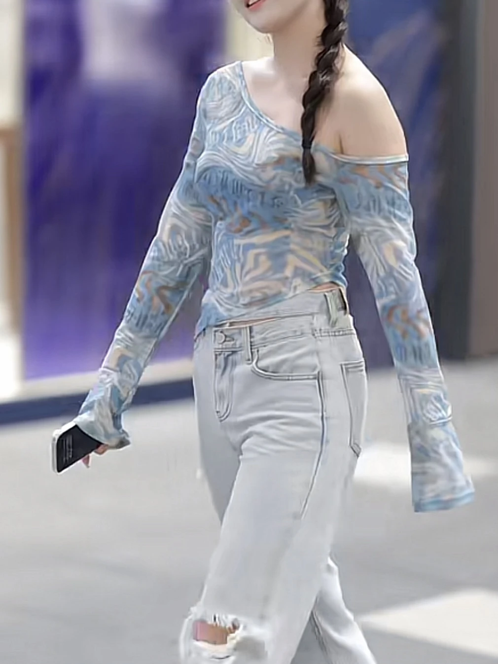 Новинка Асимметричная рубашка с длинным рукавом американский стиль сексуальный