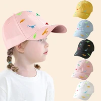 toddler sun hat embroidery baseball with dinosaur pattern sun protection baseball hat skin friendly beach visor hats