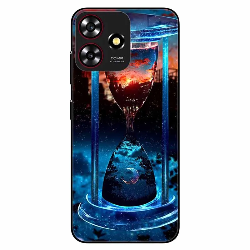 Чехол для смартфона ZTE Blade A73 4G черный мягкий силиконовый чехол из ТПУ Axon 50 Lite / V50