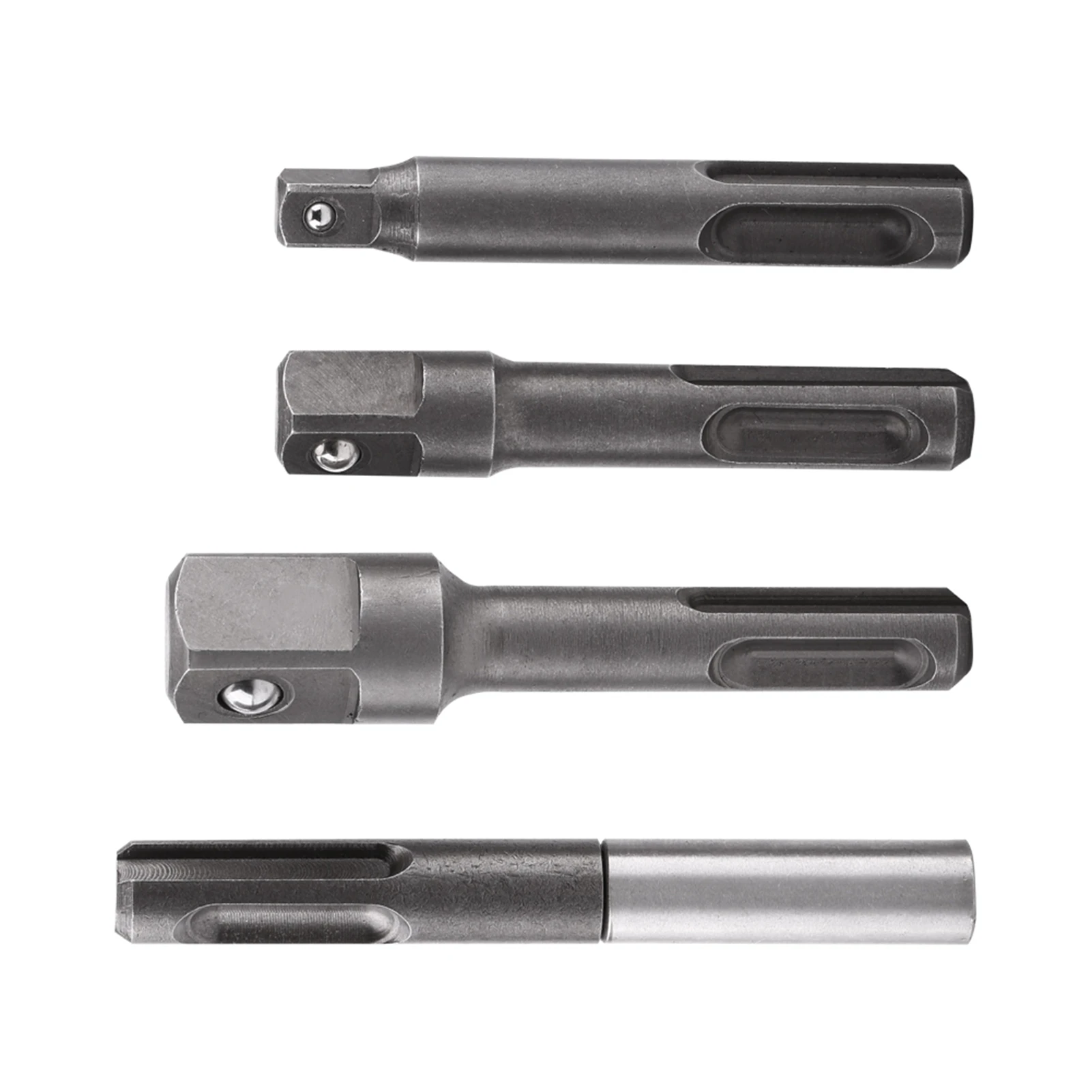 

4pcs/set Chrome Vanadium Steel Socket Adapter Set Hex Shank 1/4" 3/8" 1/2" Extension Drill Bits Bar Set Power Tools