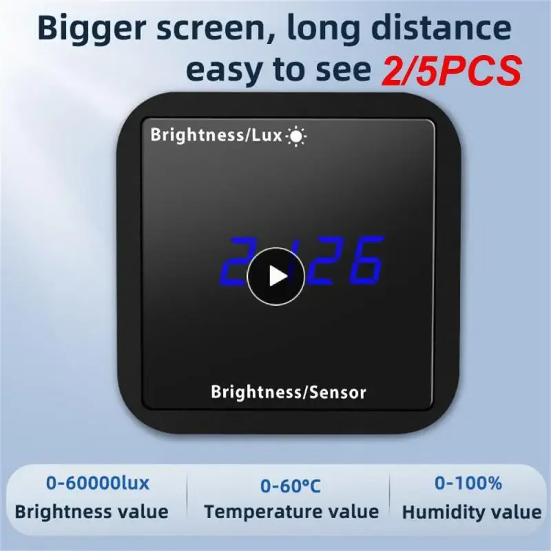 Wi-Fi/датчик яркости Tuya с датчиком температуры и влажности