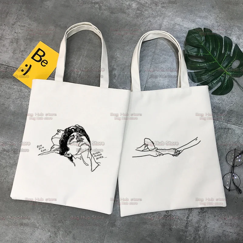 

Call Me By Your Name Timothee Chalamet Korea Ulzzang Shopper Bag Print Canvas Tote Bag Handbags Women Bag Harajuku Shoulder Bags