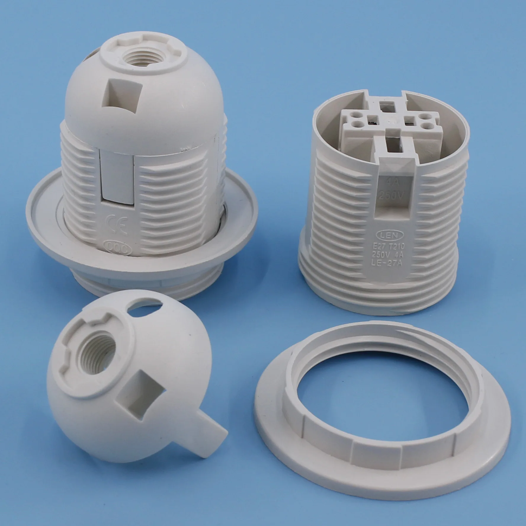 Пластиковый держатель лампы E27 винтовое основание устойчивое к высоким