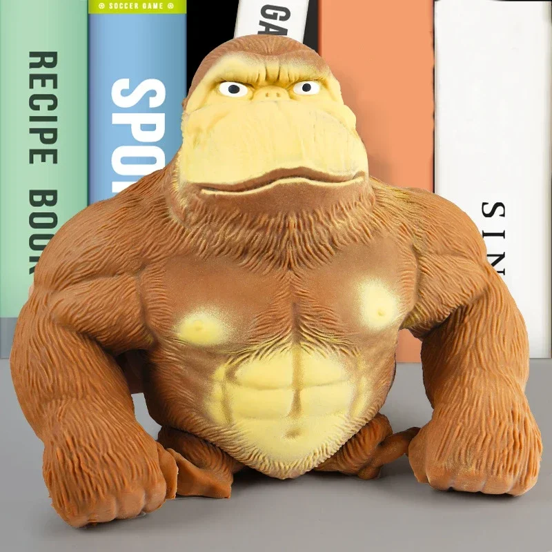 Сжимаемая кожа смешные игрушки обезьяны взрослые сенсорные для стресса