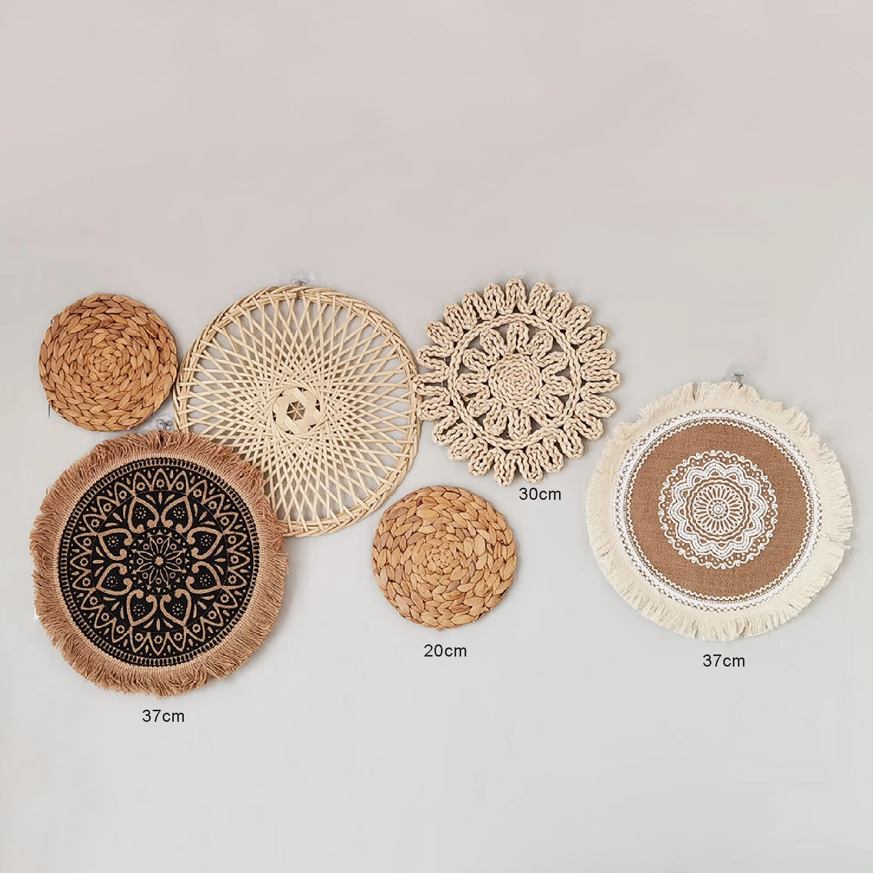 

Moroccan Style Handmade Rattan Wall Decoration Wall Hanging Decor Ins Round Weave Wall Basket Wall Decor Room Decor Aesthetic