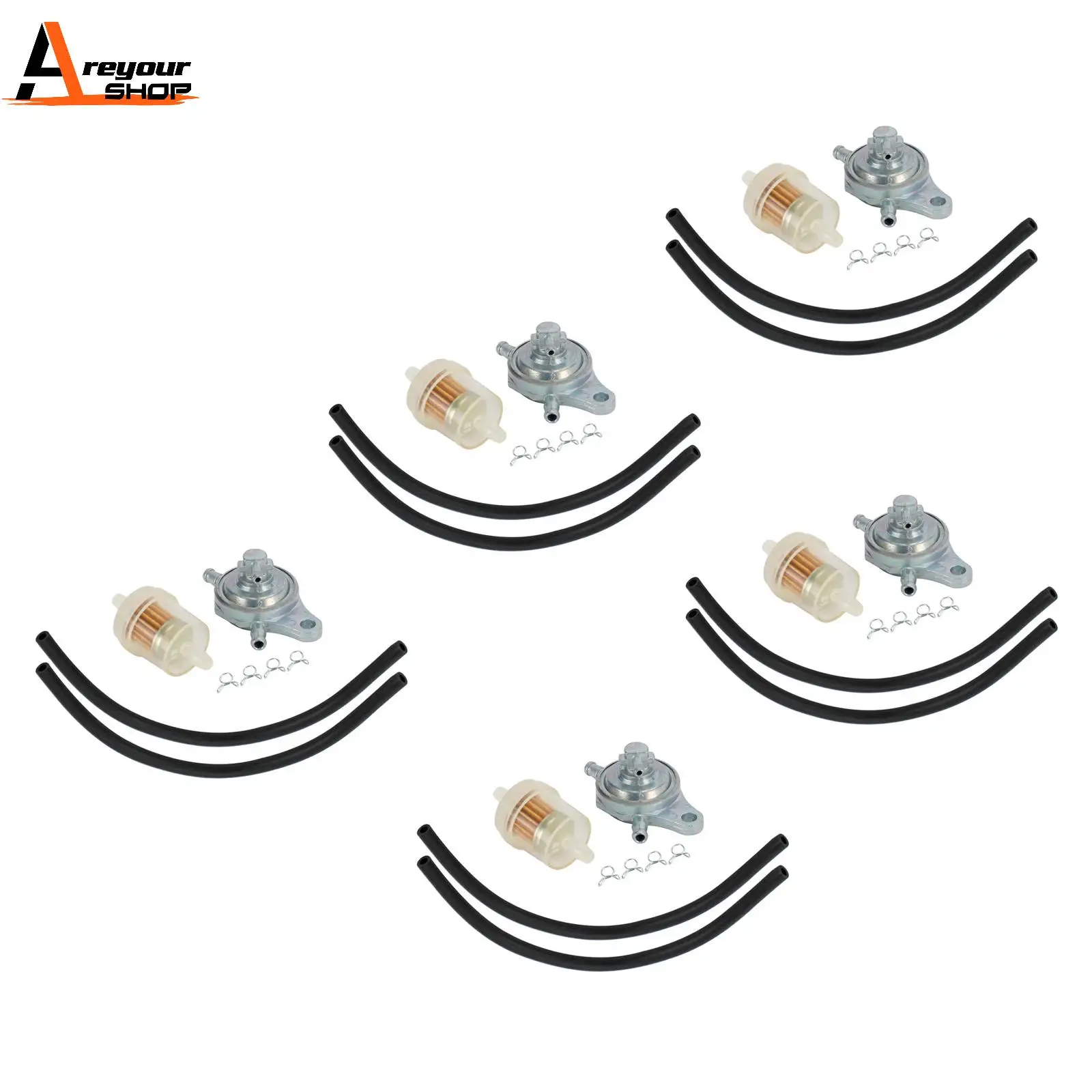 Areyourshop 5 топливный бак кран + фильтр шланг для GY6 125cc 150cc яма квадроцикл внедорожник