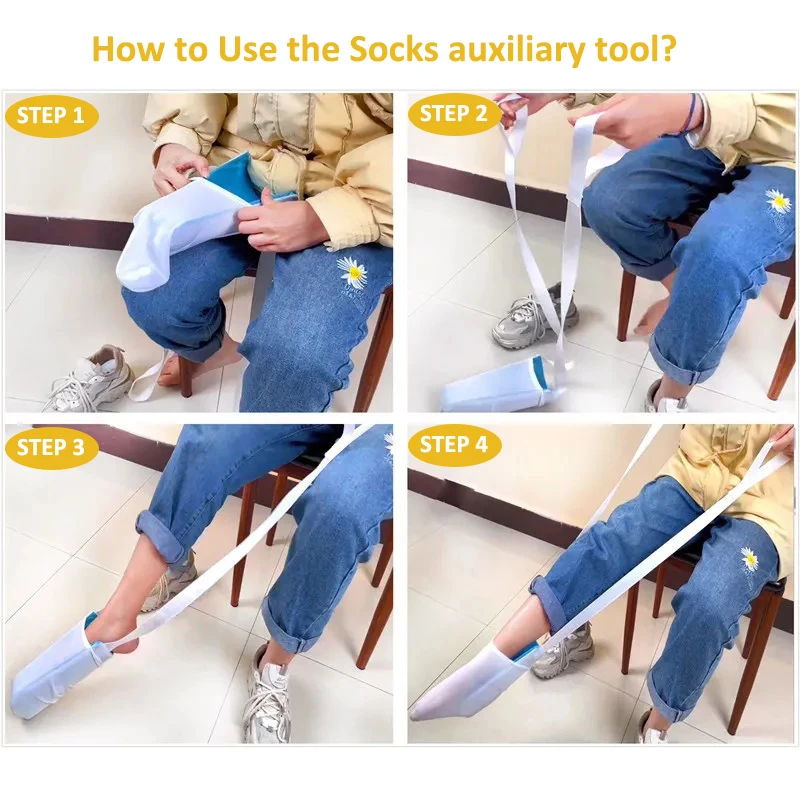 Lazy Wearing Socks Aids Auxiliary Dressing Tool for the Elderly Applicable to the Elderly, Pregnant Women enlarge