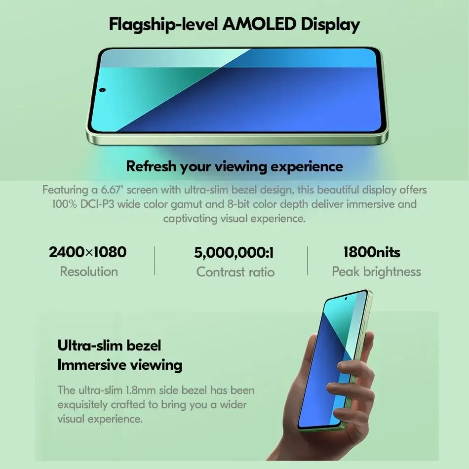 Смартфон Xiaomi Redmi Note 13 8/256ГБ 8/512ГБ global