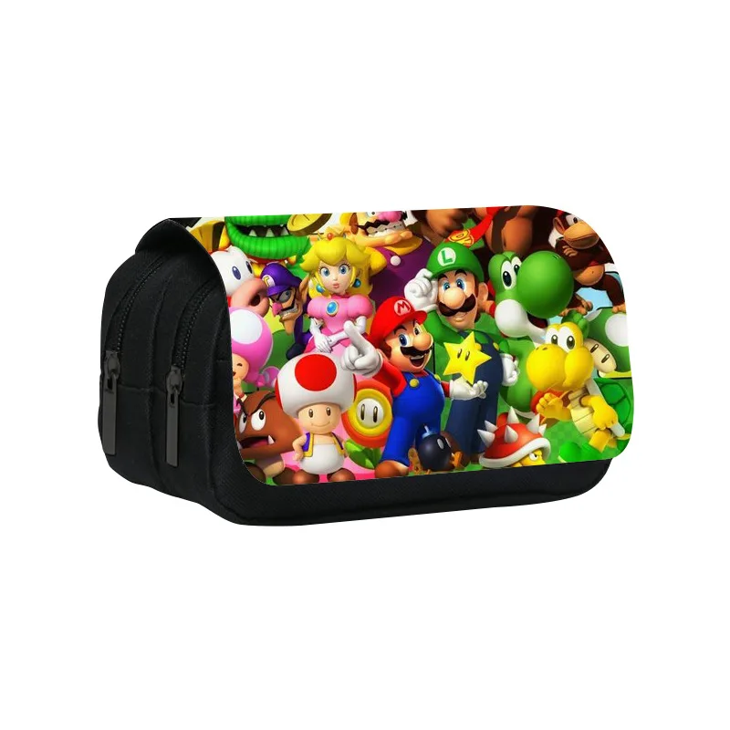 

Anime Student Pencil Bags Children Stars Square Small Bag Kid Polyester Cartoon Printed Pencil Case School Supplies for Gift