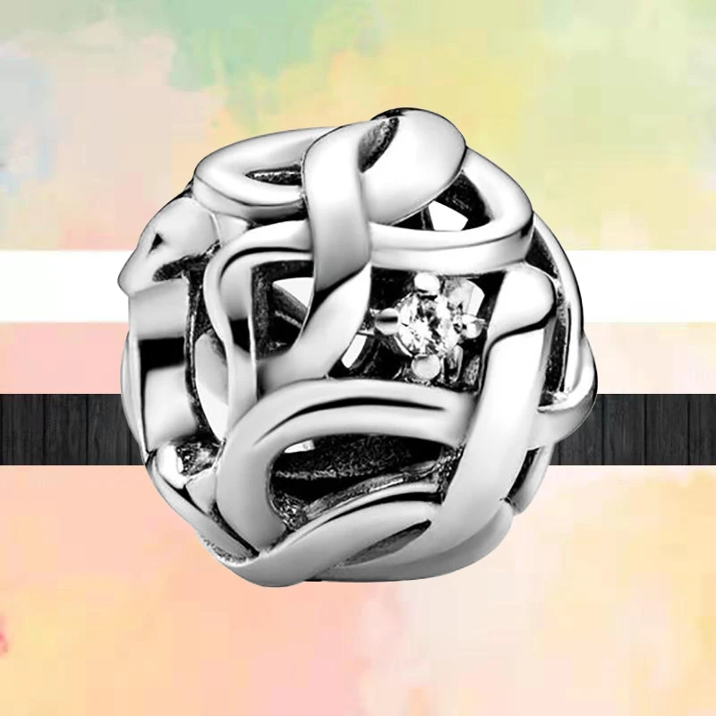 Блестящие бусины на высоком каблуке серебряного цвета подвески для браслетов