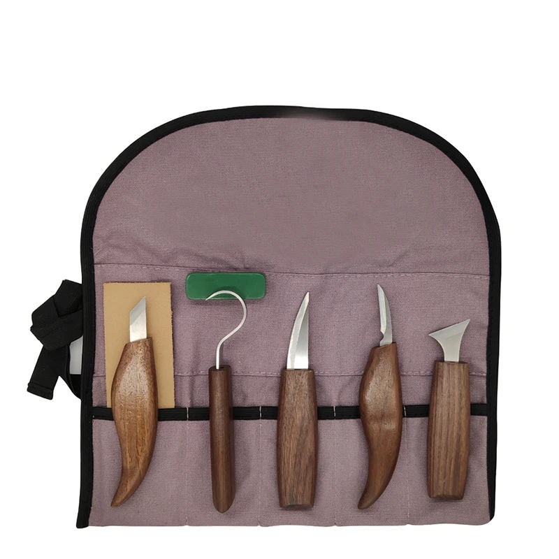 

8Pcs Wood Carving Chisel Woodworking Knife Cutter Hand Tool Peelers Set Peeling Sculptural Spoon Carving Cutter For Woodworking