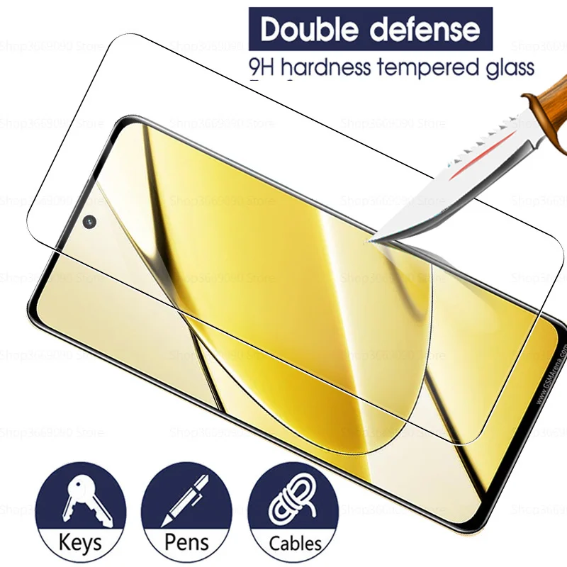 6In1 Protective Glass Case For Realme 11 5G Tempered Realm Readme 11X Realme11 X 6.72'' Screen Lens Camera Protector Film