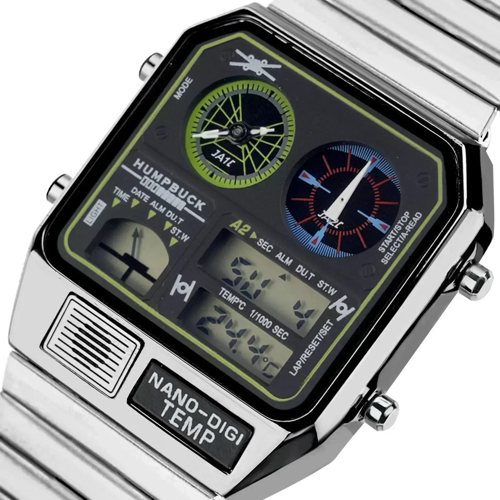 Наручные часы HUMPBUCK стильный дизайн водонепроницаемые спортивные с секундомером