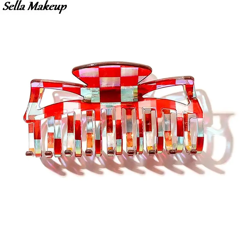 

Женские ацетатные красные Когти для плетения, женские шпильки для волос, заколки для волос, головной убор, аксессуары для волос, заколки, дам...